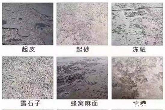 水泥路面修补料适用病害类型